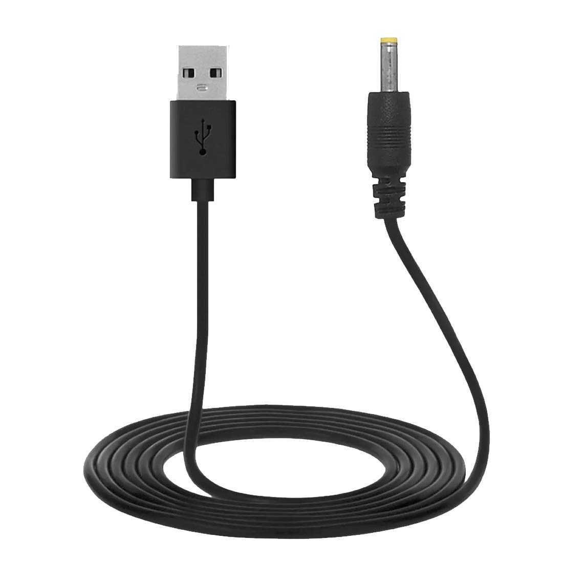 Кабель питания USB A 2.0 на разъем 3.5 x 1.35 мм, длина 1 метр, цвет черный