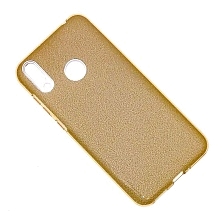 Чехол накладка Shine для HUAWEI Honor 8C, силикон, блестки, цвет золотистый