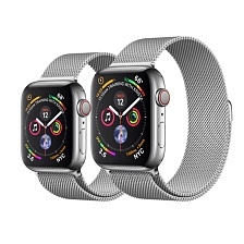 Ремешок bikson для APPLE Watch, сетчатый, миланская петля Milano Loop, 38 - 40 mm, цвет серебристый