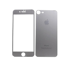 Защитное  стекло для APPLE iPhone 7S (A+B) матовое серебристое П19.