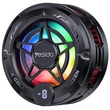 Внешняя система охлаждения на телефон (Кулер) Yesido C226, RGB подсветка, цвет черный