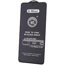 Защитное стекло 6D G-Rhino для Realme 12 5G, Realme 13 5G, цвет окантовки черный