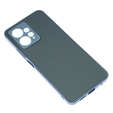 Чехол накладка для XIAOMI Redmi Note 12 4G, защита камеры, силикон, пластик, цвет темно синий