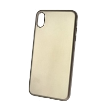 Чехол накладка J-Case THIN для APPLE iPhone XS MAX, силикон, цвет золотистый.