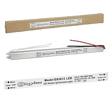 Блок питания LIVE POWER DS3612LED для светодиодной ленты 12V-3A, 36W Блок питания LIVE POWER DS3612LED для светодиодной ленты 12V-3A, 36W