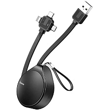 Кабель BASEUS Waterdrop 3 in 1 scaling USB на USB Type C, Micro USB, APPLE Lightning 8 pin, 1.5А, длина 1.5 метра, цвет черный (-30%)