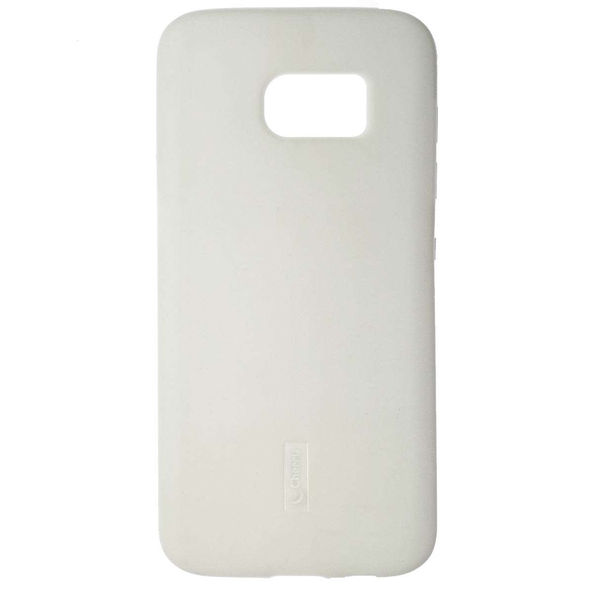 Чехол накладка Cherry для SAMSUNG Galaxy S7 Edge (SM-G935), силикон, цвет белый