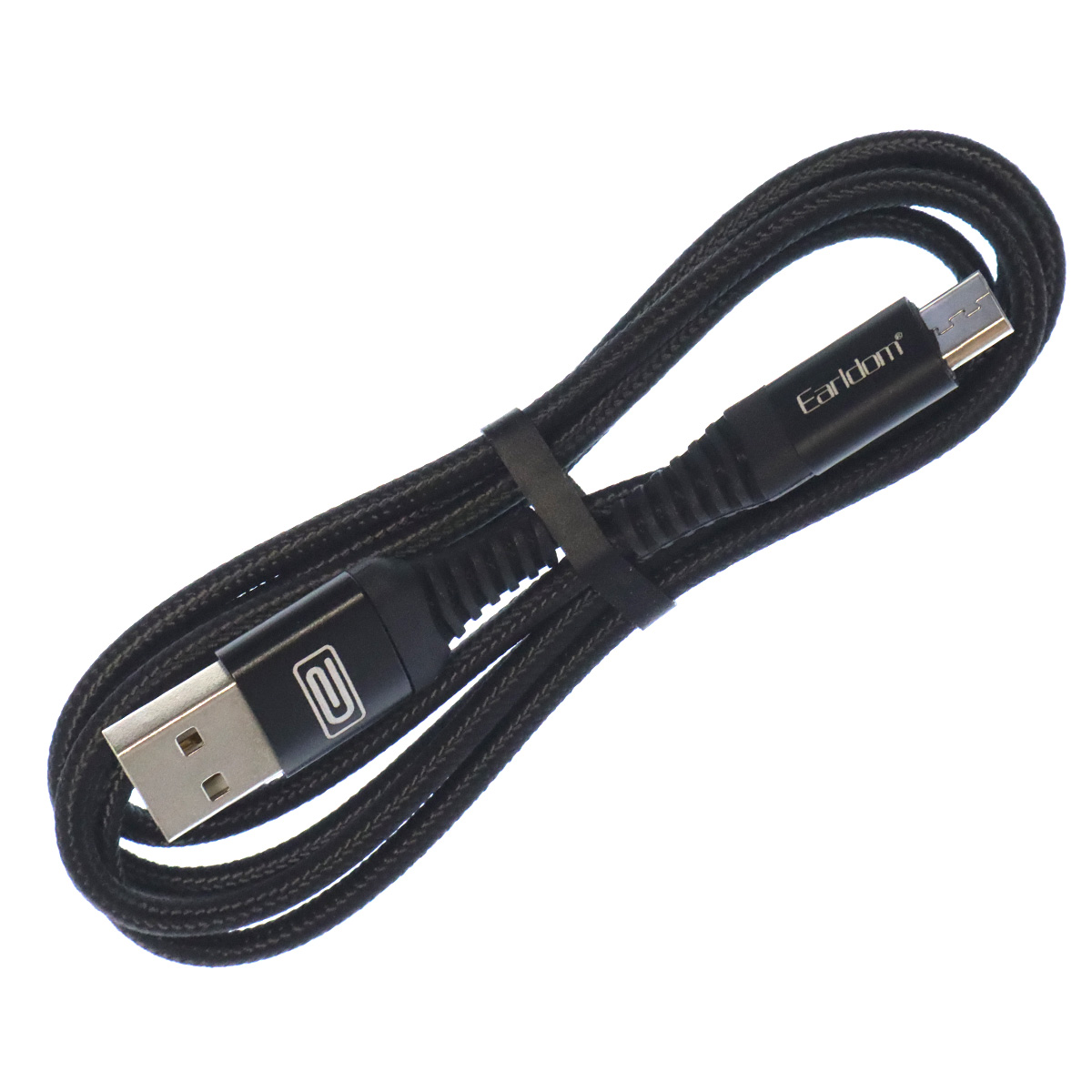 Кабель EARLDOM EC-038M Micro USB, 2.4A, длина 1 метр, цвет черный