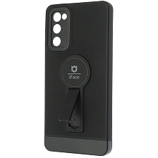 Чехол накладка iFace для SAMSUNG Galaxy S20 FE (SM-G780), силикон, защита камеры, выдвижная подставка, цвет черный Чехол накладка iFace для SAMSUNG Galaxy S20 FE (SM-G780), силикон, защита камеры, выдвижная подставка, цвет черный