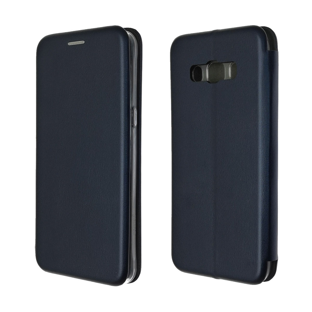 Чехол книжка STYLISH для SAMSUNG Galaxy J5 2016 (SM-J510), экокожа, визитница, цвет темно синий