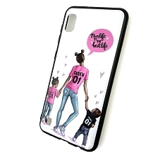 Чехол накладка для SAMSUNG Galaxy A10 (SM-A105), силикон, рисунок Mom life is the best life.