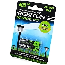 Аккумулятор ROBITON AAA HR3 (400 mAh) 400MHAAA-2 SOLAR, BL2