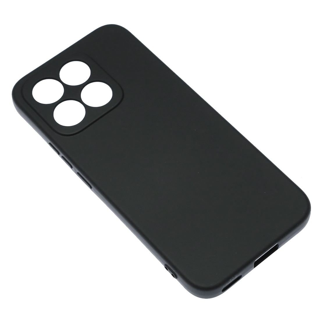 Чехол накладка NANO для Honor X8b, Honor X8c, защита камеры, силикон, бархат, цвет черный