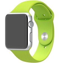 Ремешок для Apple Watch спортивный "Sport", размер 38-40 mm, цвет зеленый