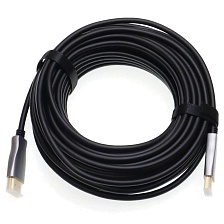 Активный оптический кабель HDMI - HDMI H276 4K UHD, HDTV 2.0, силикон, длина 15 метров, цвет черный