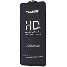 Защитное стекло VEASON HD+ для INFINIX HOT 9 Play, HOT 10 Play, HOT 11 Play, цвет окантовки черный
