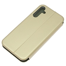 Чехол книжка STYLISH для SAMSUNG Galaxy A15, экокожа, визитница, цвет золотистый Чехол книжка STYLISH для SAMSUNG Galaxy A15, экокожа, визитница, цвет золотистый