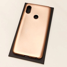 Чехол накладка для XIAOMI Redmi Note 5, Note 5 Pro, силикон, цвет розовое золото