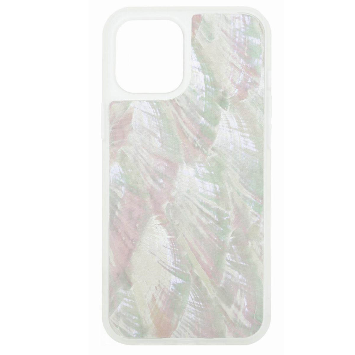 Чехол накладка K-DOO для APPLE iPhone 12 Pro, силикон, рисунок seashel, цвет перламутрово белый
