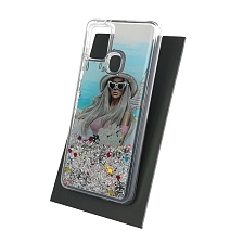 Чехол накладка TransFusion для SAMSUNG Galaxy A21S (SM-A217), силикон, переливашка, рисунок Paris.