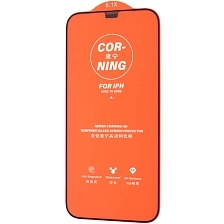 Защитное стекло REMAX CORNING GL-83 для APPLE iPhone 12 (6.1"), iPhone 12 Pro (6.1"), суперпрочное, цвет окантовки черный