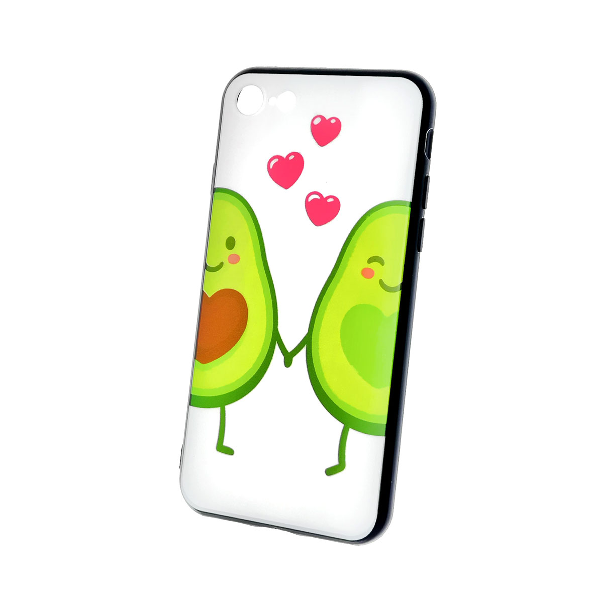 Чехол накладка для APPLE iPhone 7, iPhone 8, iPhone SE 2020, силикон, рисунок Авокадо Любовь.