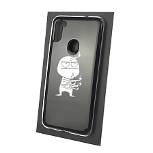 Чехол накладка Vinil для SAMSUNG Galaxy A11 (SM-A115), Galaxy M11 (M115), силикон, рисунок Человечек.