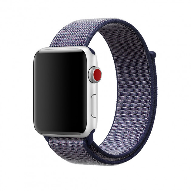 Ремешок для часов Apple Watch (38-40 мм), нейлон, цвет Midnight blue (1).
