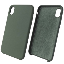 Чехол накладка Silicon Case для APPLE iPhone XR, силикон, бархат, цвет тихий зеленый. Чехол накладка Silicon Case для APPLE iPhone XR, силикон, бархат, цвет тихий зеленый.