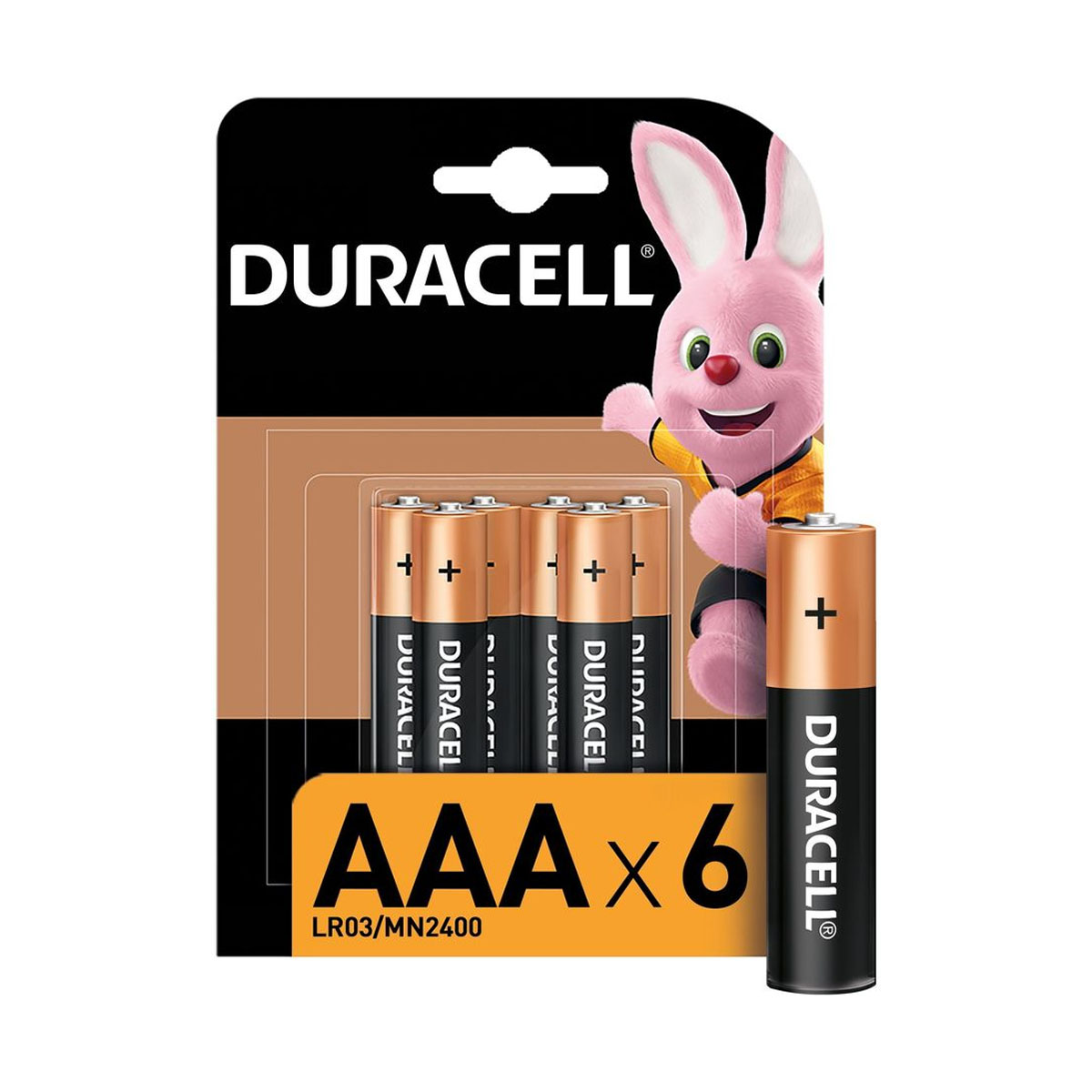 Батарейка DURACELL Basic LR03 AAA BL6 Alkaline 1.5V