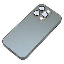 Чехол накладка AG Glass case для APPLE iPhone 14 Pro (6.1"), силикон, пластик, защита камеры, цвет серый