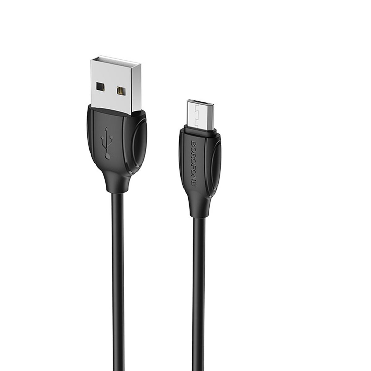 Кабель BOROFONE BX19 Benefit Micro USB, длина 1 метр, силикон, цвет черный