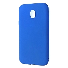 Чехол накладка Fashion Case для SAMSUNG Galaxy J3 2017 (SM-J330), силикон, цвет синий.
