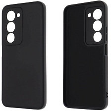 Чехол накладка NANO для XIAOMI Redmi 15 4G, защита камеры, силикон, бархат, цвет черный