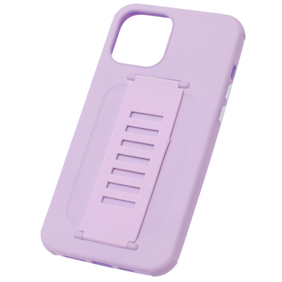 Чехол накладка LADDER NANO для APPLE iPhone 12 PRO MAX (6.7), силикон, держатель, цвет сиреневый