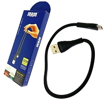 Кабель MRM G04 Micro USB, 3.1A, длина 30 см, цвет черный