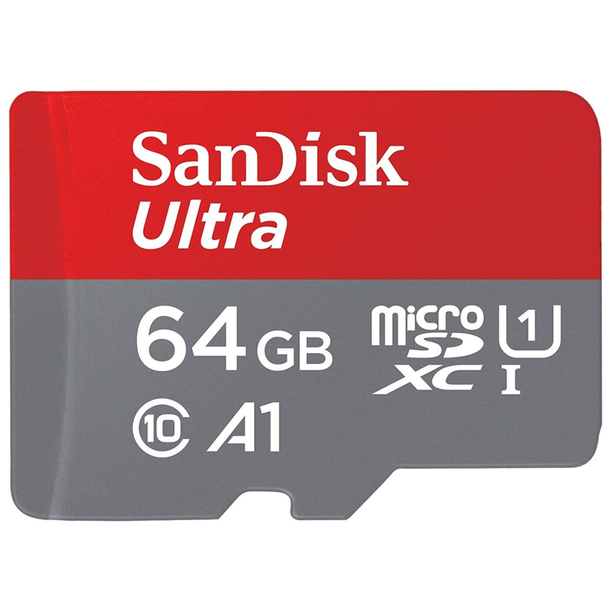 Карта памяти MicroSDXC 64GB SANDISK Class 10 Ultra UHS-I, 140 Mb/s, без адаптера