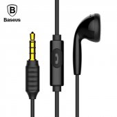 Гарнитура (наушники с микрофоном) проводная, BASEUS Encok One-sided Wire Earphone H09, цвет черный.