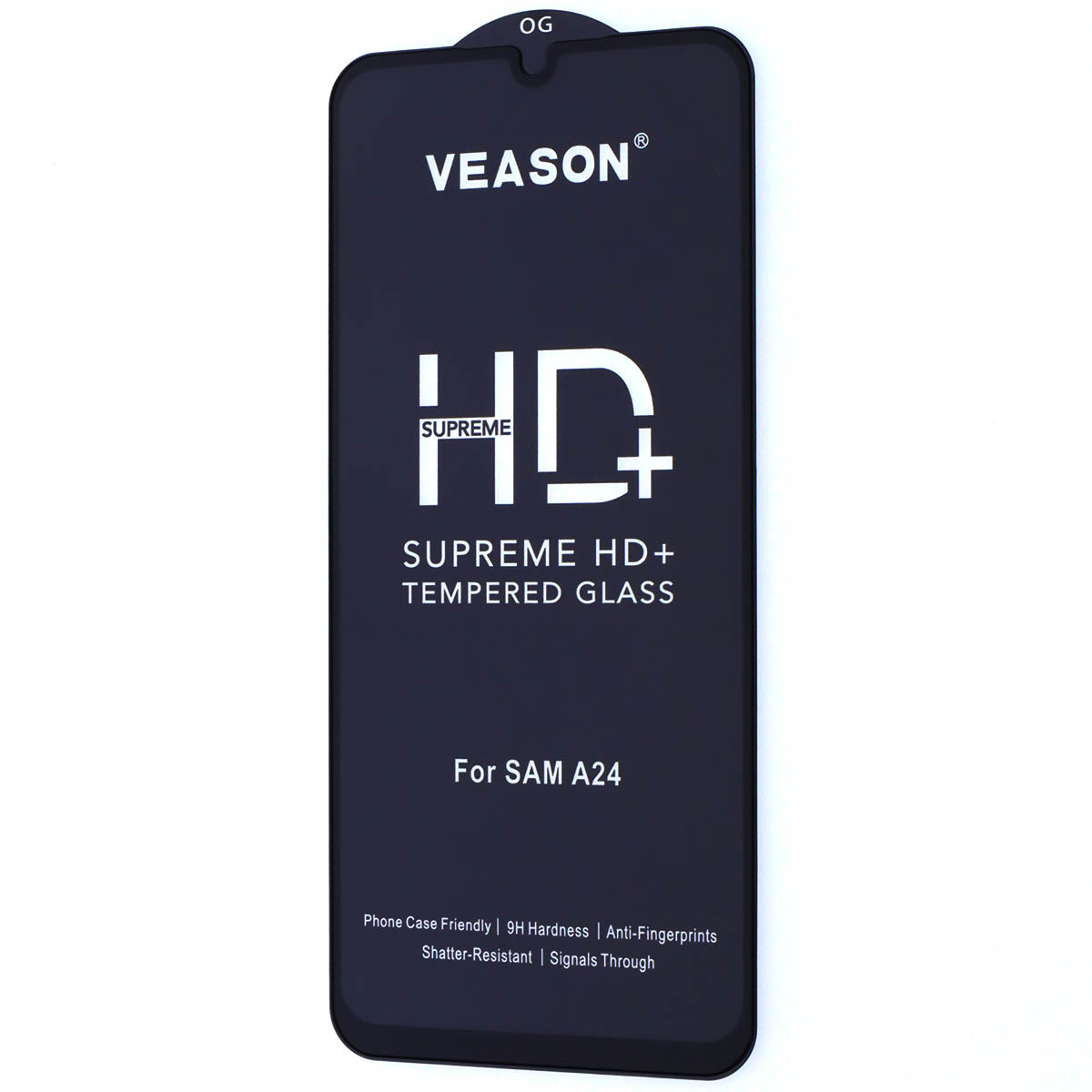 Защитное стекло VEASON HD+ для SAMSUNG Galaxy A24, A25, цвет окантовки черный