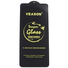 Защитное стекло VEASON TEMPERED GLASS для SAMSUNG Galaxy A12 (SM-A125), A02 (SM-A022), M12 (SM-M127F), A02S (SM-025), A03s (SM-A037F), A03 Core (SM-A032), A03 (SM-A035F), A04, A04s, A04e, цвет окантовки черный