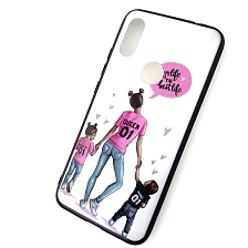 Чехол накладка для XIAOMI Redmi 7, силикон, рисунок Mom life is the best life.
