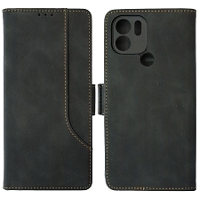 Чехол книжка NICE для XIAOMI Redmi A1 Plus, Redmi A2 Plus, POCO C51, защита камеры, экокожа, визитница, цвет черный