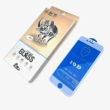 Защитное стекло "10D" UNIPHA Premium для APPLE iPhone 6/6G/6S (4.7") цвет канта белый.