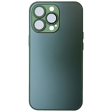 Чехол накладка AG Glass case для APPLE iPhone 13 Pro (6.1"), силикон, защита камеры, цвет хвойный