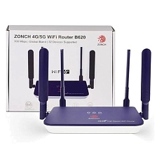 4G / 5G модем, Wi-Fi роутер, маршрутизатор ZONCH B620, 1 LAN, цвет фиолетово белый