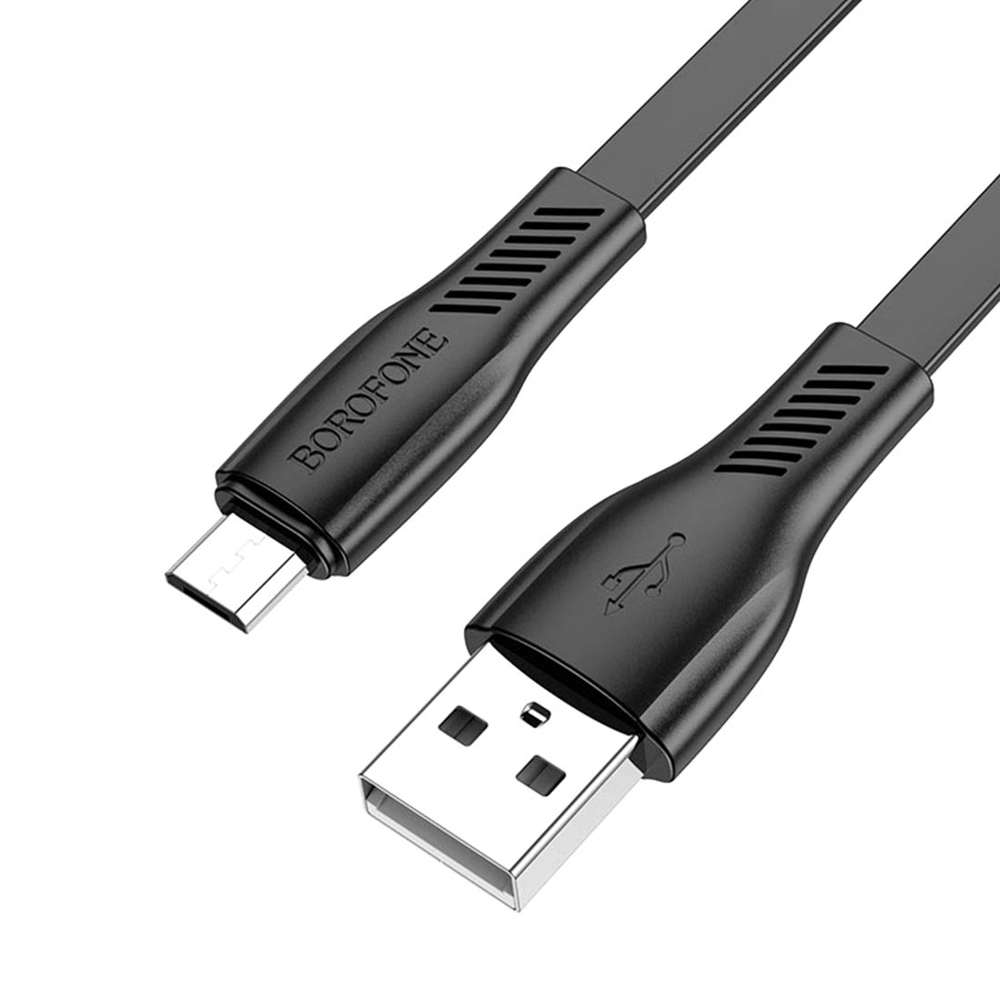 Кабель BOROFONE BX85 Auspicious Micro USB, 2.4A, длина 1 метр, цвет черный