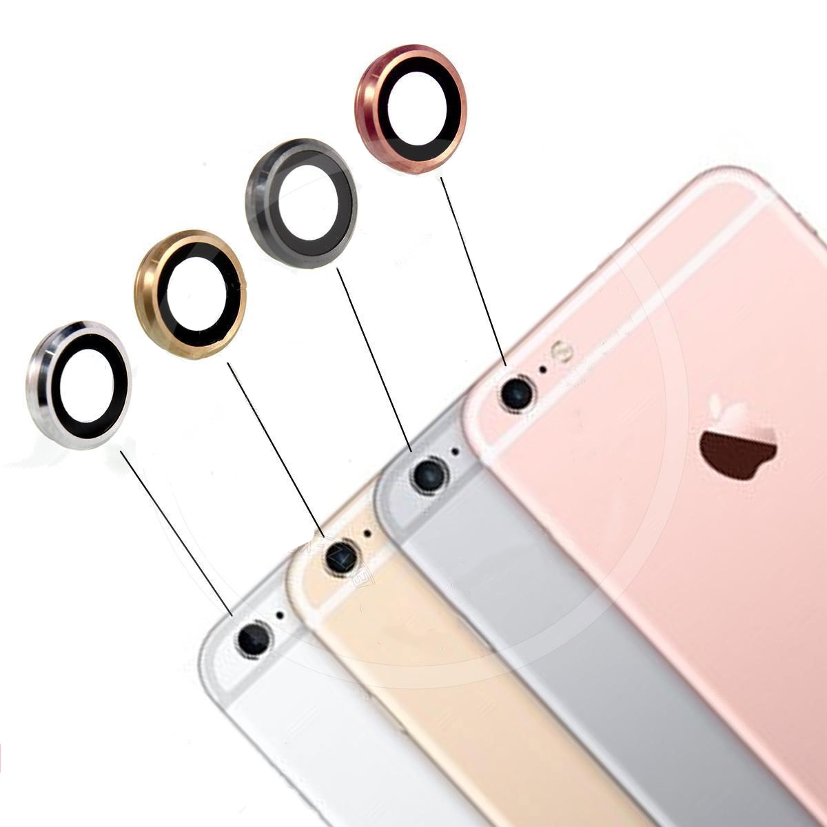 Сапфировое стекло с рамкой для объектива камеры Apple iPhone 6 чёрное. Сапфировое стекло с рамкой для объектива камеры Apple iPhone 6 чёрное.