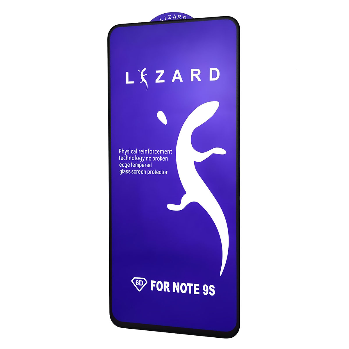 Защитное стекло 9D Lizard для XIAOMI Redmi Note 9S, Note 9 Pro, Note 9 Pro Max, Poco X2, цвет окантовки черный