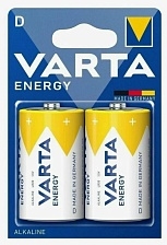 Батарейка Varta ENERGY LR20 D (LR20/R20/ER34615) Alkaline 1.5V (КОМПЛЕКТ ИЗ ДВУХ ШТУК)