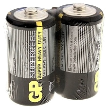 Батарейка GP Supercell R14 C Shrink 2 Heavy Duty 1.5V